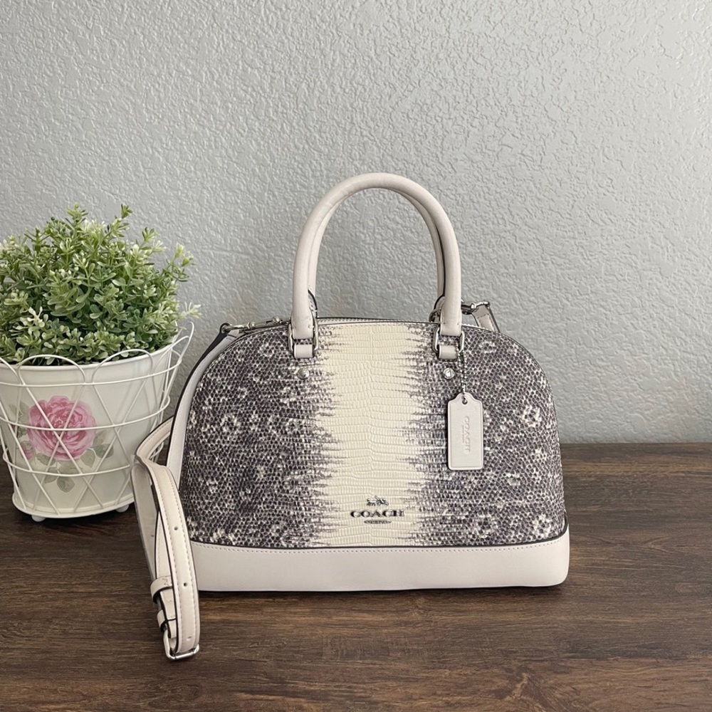 COACH MINI SIERRA EMBOSSED LEATHER SATCHEL F73059 NWT.